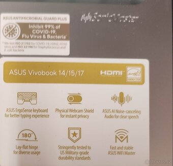 PRODÁM notebook ASUS VIVOBOOK 15,i5-1235U, záruka rok - 4