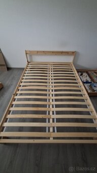 Ikea postel NEIDEN, rošt a matrace 140x200 - 4
