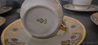 Porcelánová sada 6 šálků s podšálky – EPIAG Czechoslovakia - 4