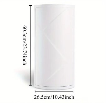 Rohové PVC skříňky do koupelny - 4