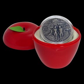 GARDEN OF EDEN Adam Eve 5 Oz Silver Coin jen 750 ks - 4