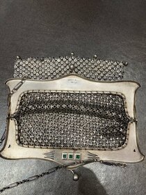 Krásná secesní stříbrná kabelka Ag. váha 194 g - 4