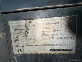 El. vysokozdvižný vozík Jungheinrich EFG 550 zde DPH není - 4