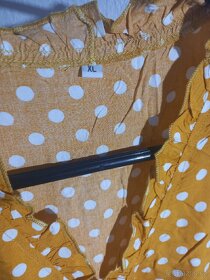 Dámské šaty letní 3/4 rukávy, s páskem, vel. M, L a XL - 4