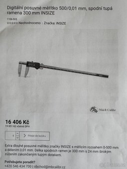 Digitální posuvné měřítko - 4