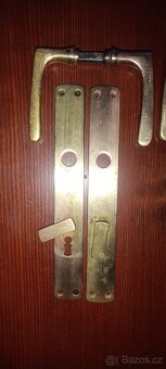 Mosazné kování, kliky kličky.3x - 4