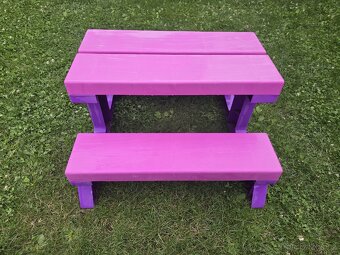 Dětská zahradní lavice - 4