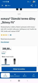 Termo dámské skinny fit džíny - 4