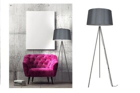 2x šedomodrá lampa Milano Tripod - 4