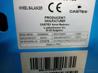 Pneuservis, zouvačka, vyvažovačka, set, sada - 4