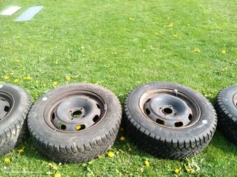 4xplechove disky s zimními pneu Vraník 195/65 R15 - 4