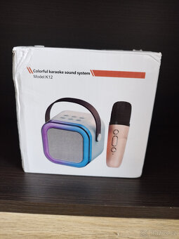 Přenosný Karaoke set (bluetooth) 2x mikrofon - 4
