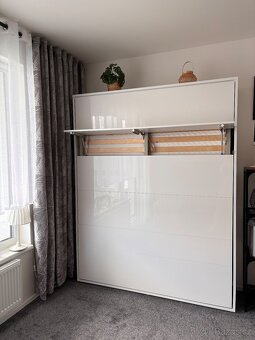 Výklopná postel Bed Concept 160/200 lesk bílá - 4