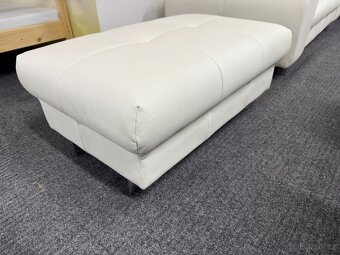 Pohovka + taburet - kůže - NEPOUŽITÁ - 4