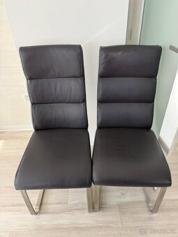 Kožené jídelní židle - 4