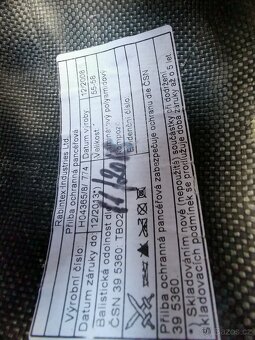 ačr balistická neprůstřelná přilba samopal vojenská - 4