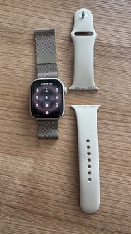 Apple Watch 9, stříbrné 45mm TOP STAV - 4