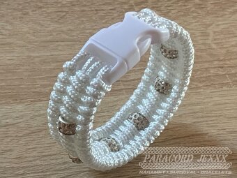 PARACORD náramek (18 cm) white - 4