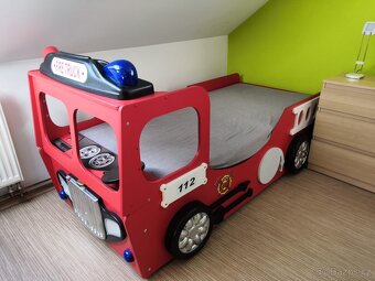 Dětská postel lůžko hasiči deti - 4