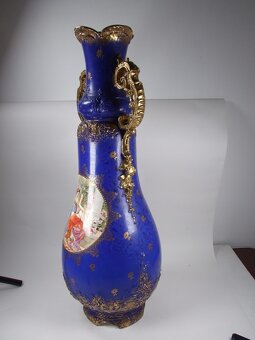 Porcelánová velká váza Karlovy Vary, stará, v63cm - 4