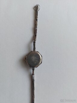 Staré stříbrné dámské hodinky - 4