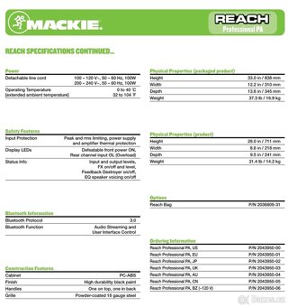 Mackie REACH (profesionální PA reproduktor) - 4