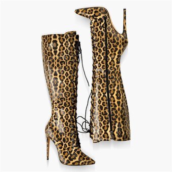Leopard kozačky vel. 38-39 - 4