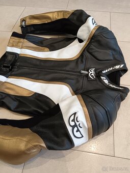 Berik Bionic Gold-Pánská kožená moto kombinéza, dvoudílná - 4