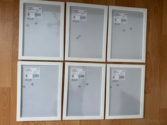 Ikea Fiskbo 21x30 bílý rám rámeček 11 ks - 4