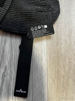 Stone island - zimní čepice - tmavě šedá - 4
