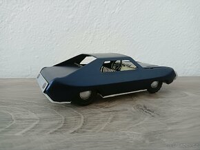 Retro hračka, plechové autíčko, setrvačník - 4