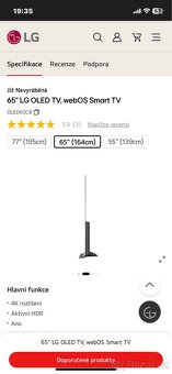 Prodám TV LG oled65c8LLA - 4
