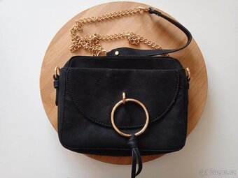 Kabelka černý semiš - 4