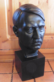 ADOLF HITLER velká busta 32cm/5kg signována - 4
