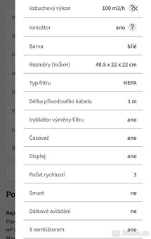 Čistička vzduchu Beko ATP5500N - 4
