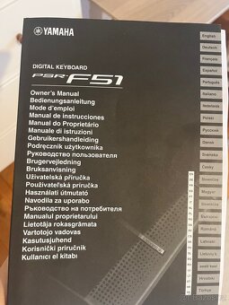 Elektronické klávesy Yamaha PSR-F51 - 4