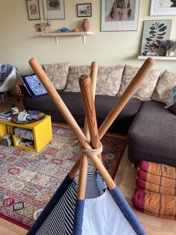 Dětský stan Teepee, týpí, típí - námořní motiv - 4