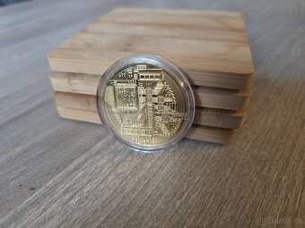 Bit coin mince zlatá / stříbrná - sběratelský suvenýr - 4