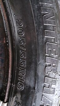 Škoda Octavia 2 plechové disky zimní 205/55 R16 5x112 - 4
