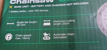 Aku řetězová pila Parkside nová lze dokoupit bateri - 4