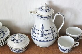 Porcelánová vintage sada na kávu s cibulákovým vzorem - 4