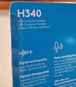 Kabelová sluchátka (headset) Logitech H340 s USB - 4