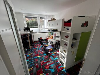 Dětská patrová postel s domečkem - 4
