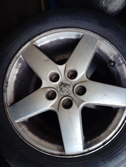 Originál ALU kola Peugeot 5x108 205/60 r16 - 4