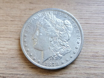 Stříbro 1 Dollar 1878 USA Spojené státy stříbrná mince dolar - 4