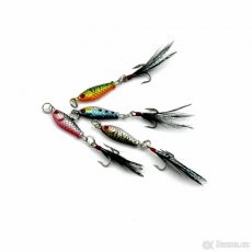 Okoun-Pstruh mini 3D nástrahy Lurky 4ks 2,5cm 6g peří - 4