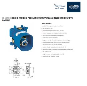 Grohe Eurosmart Sprchová baterie pod omítku, chrom, 19451001 - 4