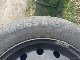 Prodám letní pneu poloviční vzorek + disky - 4