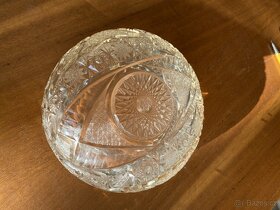 Mísa z broušeného skla, průměr 18 cm - 4