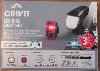 Sada LED světel na kolo/bicykl CRIVIT - 4